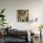Minimal Jungle Abstract Art 2 Wood Wall Art Gallery Image 2
