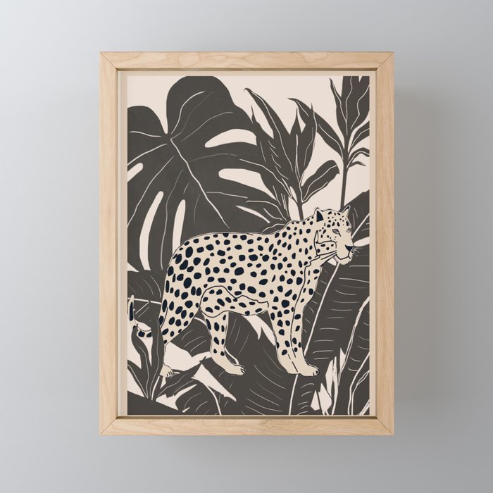 Minimal Jungle Abstract Art 2 Mini Art Print Gallery Image 1
