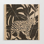 Minimal Jungle Abstract Art 2 Wood Wall Art Gallery Image 1