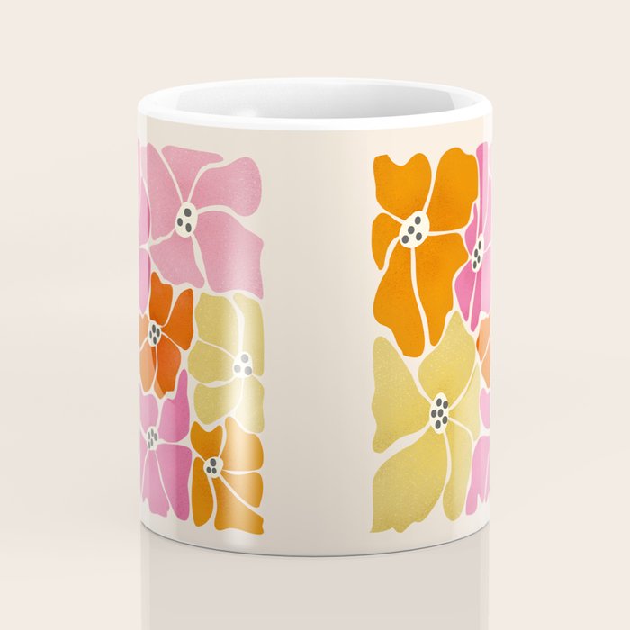 Blooming Retro Florals Coffee Mug Gallery Image 4