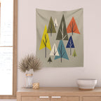 Multicolor Pines Wall Tapestry Gallery Image 2