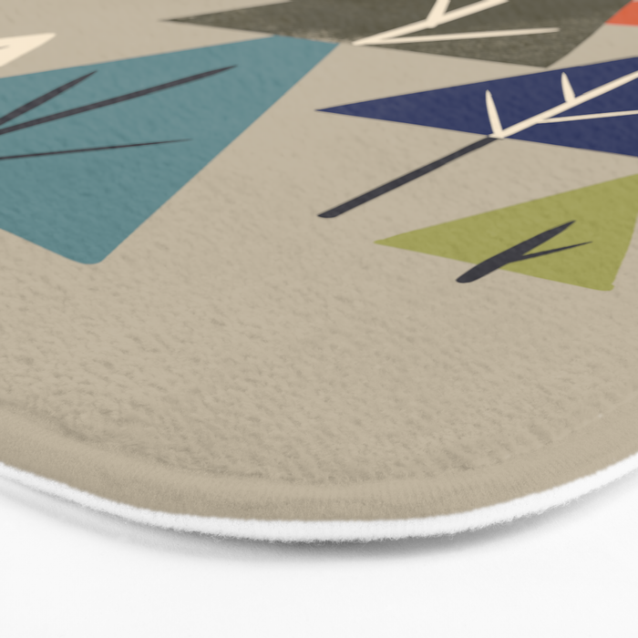 Multicolor Pines Bath Mat Gallery Image 3