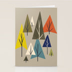 Multicolor Pines Stationery Card Gallery Image 2