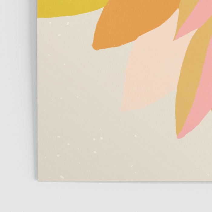 dahlia, pink & orange Poster Gallery Image 3