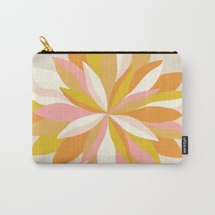 dahlia, pink & orange Carry All Pouch Gallery Image 1