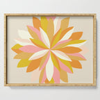 dahlia, pink & orange Serving Tray Gallery Image 1