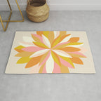 dahlia, pink & orange Rug Gallery Image 1