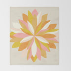 dahlia, pink & orange Throw Blanket Gallery Image 2