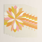 dahlia, pink & orange Wrapping Paper Gallery Image 3