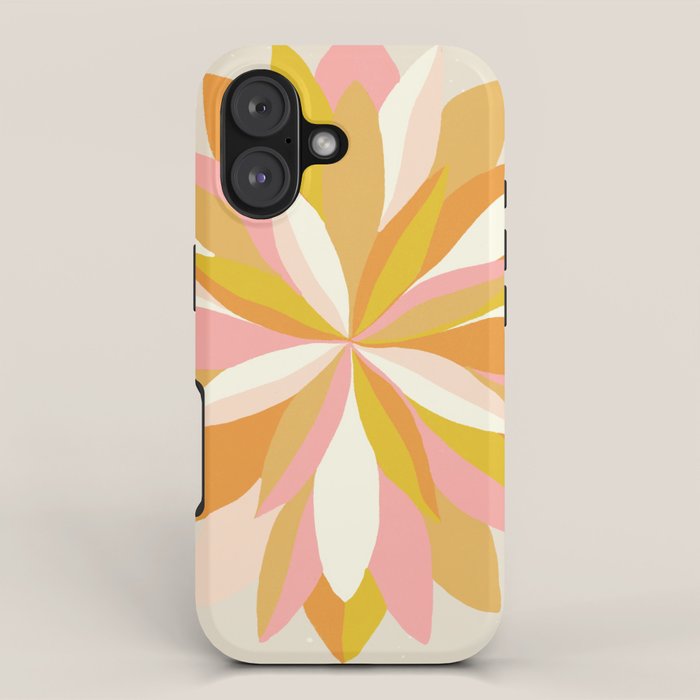 dahlia, pink & orange iPhone Case Gallery Image 1