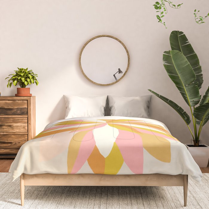 dahlia, pink & orange Comforter Gallery Image 3