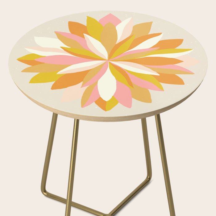 dahlia, pink & orange Side Table Gallery Image 2