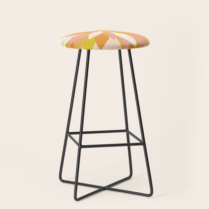 dahlia, pink & orange Stool Gallery Image 1