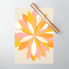 dahlia, pink & orange Wrapping Paper Gallery Image 1