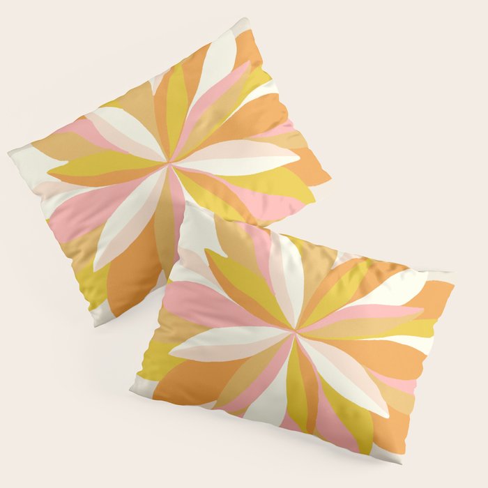 dahlia, pink & orange Pillow Sham Gallery Image 3