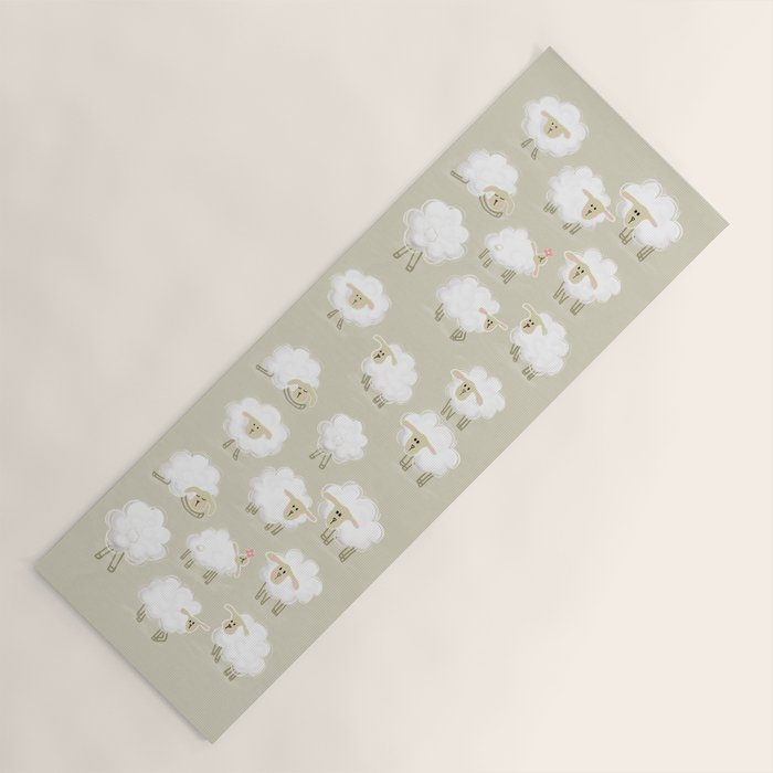 Herd of sheep Yoga Mat Gallery Image 1