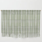 Organic Watercolor Striped Pattern in Sage Wall Hanging Gallery Image 1