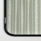 Organic Watercolor Striped Pattern in Sage Laptop Sleeve Gallery Image 3