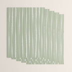 Organic Watercolor Striped Pattern in Sage Wrapping Paper Gallery Image 3