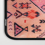 Bohemian Berber Orange Handmade Moroccan Fabric Texture Laptop Sleeve Gallery Image 3