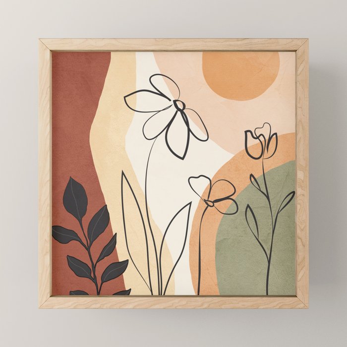 Plant Life Design 9 Mini Art Print Gallery Image 1