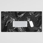 Cosmic Ocean (Black Version) Desk Mat Gallery Image 1