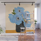 Bouquet Gift Blue Wall Mural Gallery Image 1