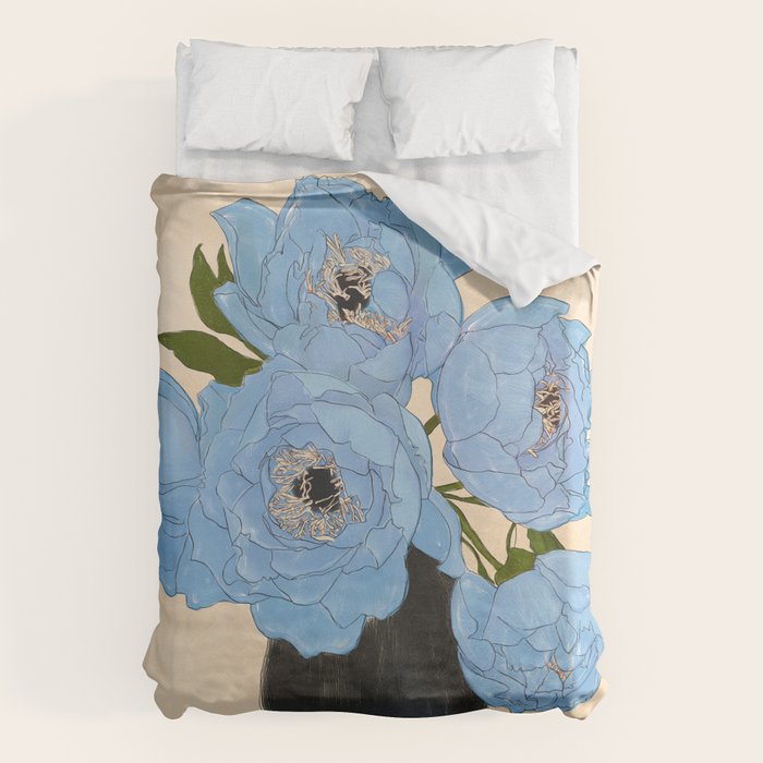 Bouquet Gift Blue Duvet Cover Gallery Image 6