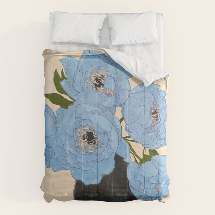Bouquet Gift Blue Comforter Gallery Image 1