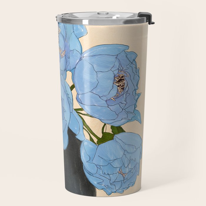 Bouquet Gift Blue Travel Mug Gallery Image 2
