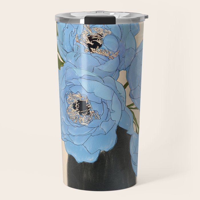 Bouquet Gift Blue Travel Mug Gallery Image 1
