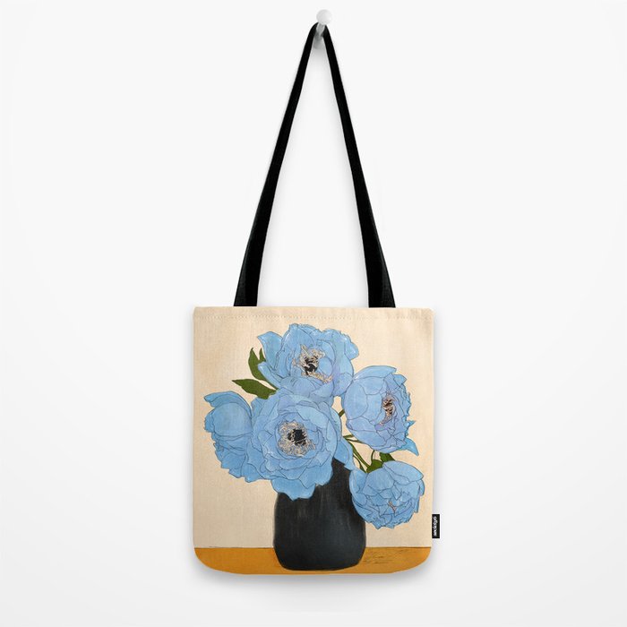 Bouquet Gift Blue Tote Bag Gallery Image 2