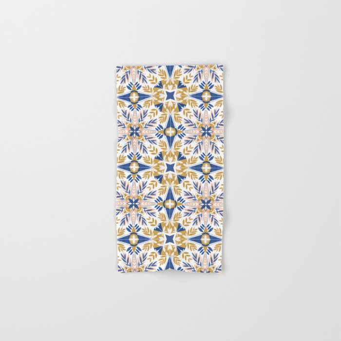 Modern circular nature tile B Bath Towel Gallery Image 1