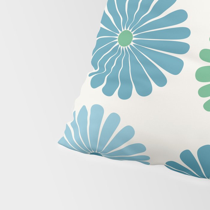 Retro Summer Daisies VI Pillow Sham Gallery Image 4