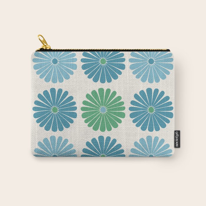 Retro Summer Daisies VI Carry All Pouch Gallery Image 1