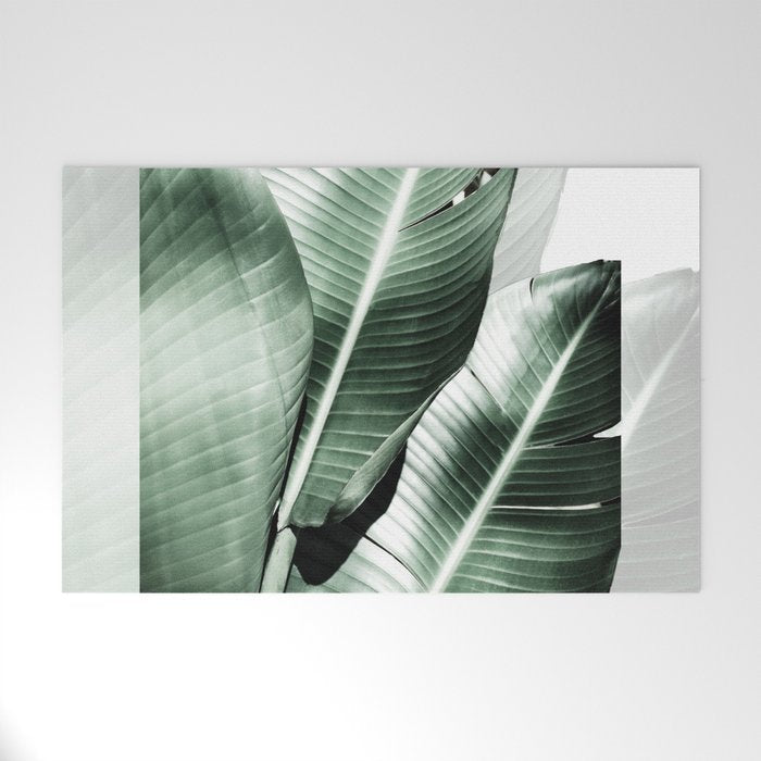 Banana leaf akin Welcome Mat Gallery Image 1