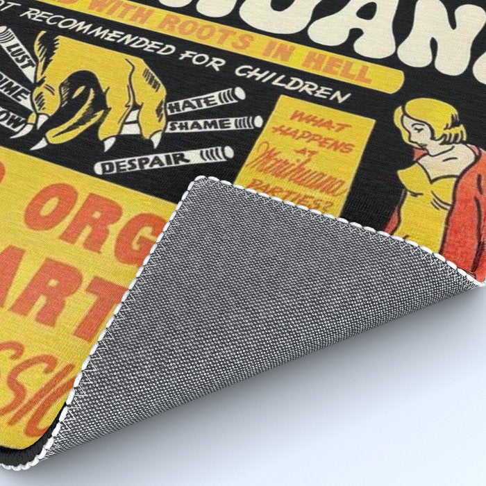 Marihuana Marijuana Vintage Movie Rug Gallery Image 4