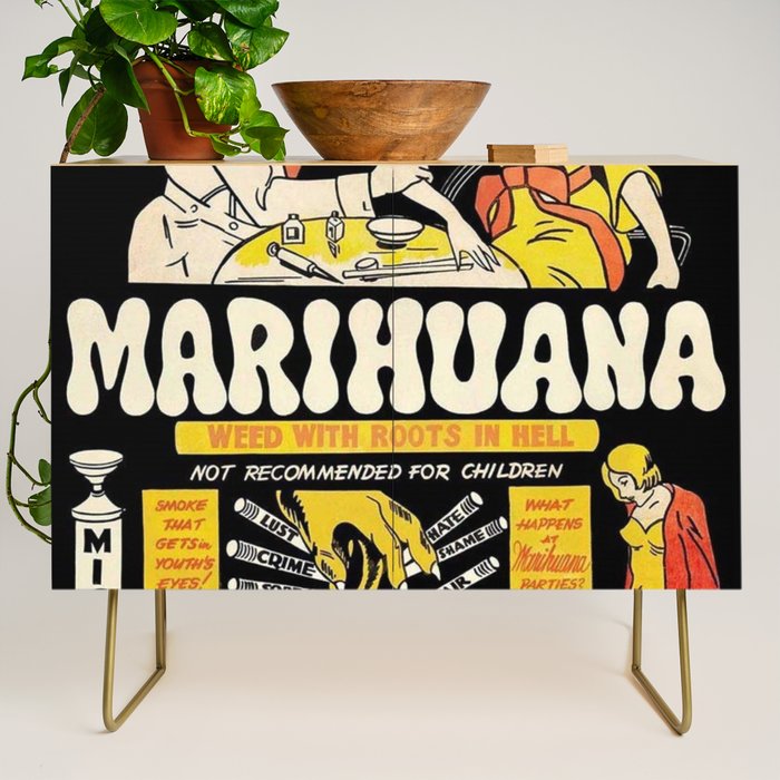 Marihuana Marijuana Vintage Movie Credenza Gallery Image 1