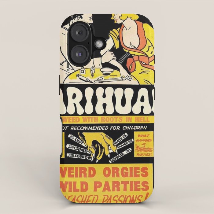 Marihuana Marijuana Vintage Movie iPhone Case Gallery Image 1