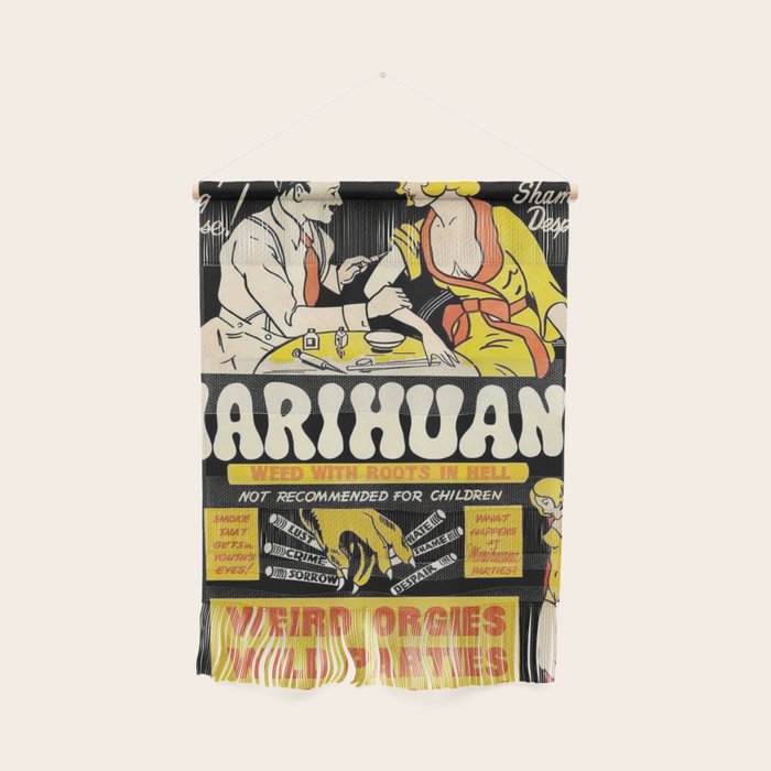 Marihuana Marijuana Vintage Movie Wall Hanging Gallery Image 1