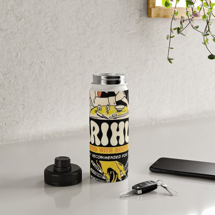 Marihuana Marijuana Vintage Movie Water Bottle Gallery Image 4