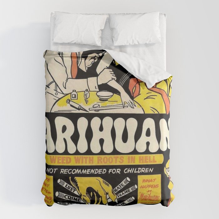 Marihuana Marijuana Vintage Movie Duvet Cover Gallery Image 6