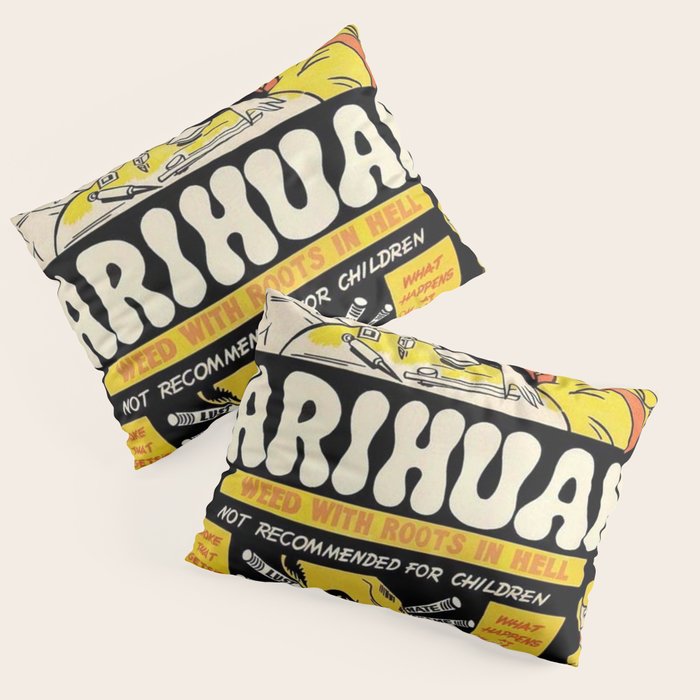 Marihuana Marijuana Vintage Movie Pillow Sham Gallery Image 1
