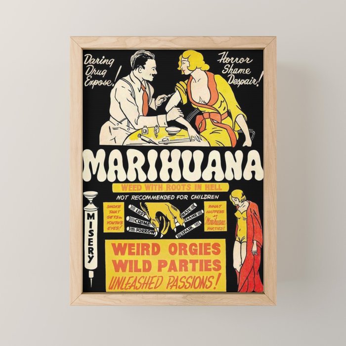 Marihuana Marijuana Vintage Movie Mini Art Print Gallery Image 1