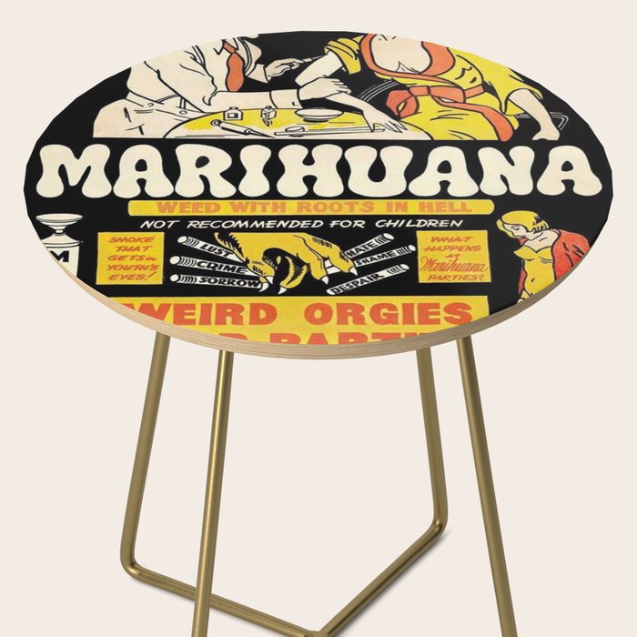 Marihuana Marijuana Vintage Movie Side Table Gallery Image 2