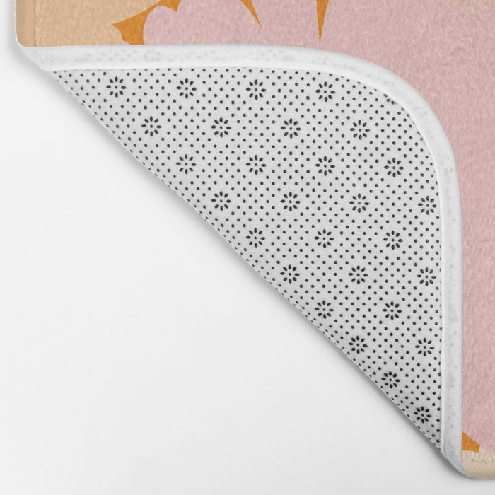 Modern Boho Flowers Bath Mat Gallery Image 2