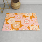 Modern Boho Flowers Rug Gallery Image 1