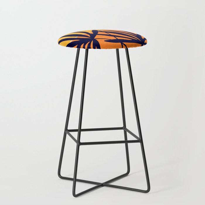 Tropical Retro Sunset Stool Gallery Image 1