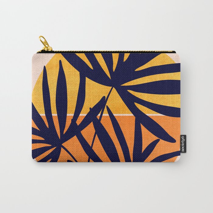 Tropical Retro Sunset Carry All Pouch Gallery Image 1