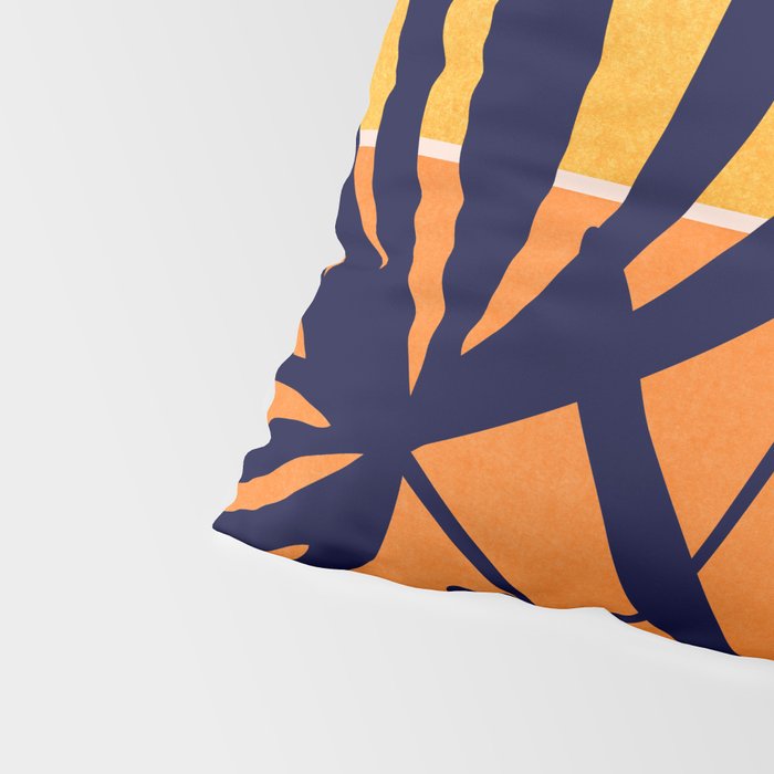 Tropical Retro Sunset Pillow Sham Gallery Image 4